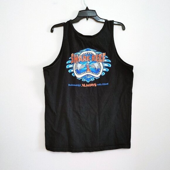 Disney Typhoon Lagoon Shark Reef Tank Top Size Large Swimmers Always Welcome - Picture 4 of 5